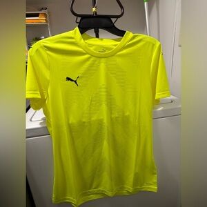 Puma Women's Neon Yellow Short Sleeve Tee